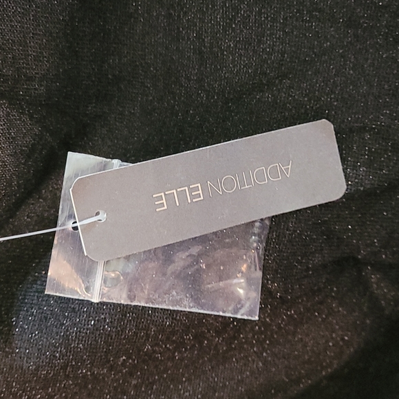 NWT Addition Elle Metallic Beaded Black Sweater Tunic X - Picture 6 of 8